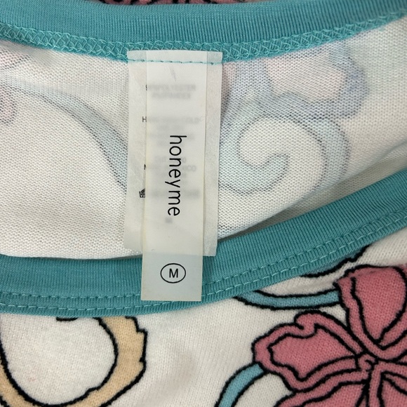 honey me short sleeve pull on shirt. Very soft floral, multicolor - Picture 2 of 3